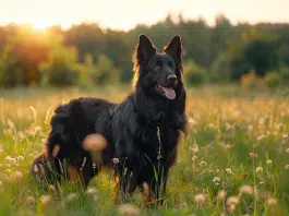 Berger allemand noir à poil long, un compagnon loyal et protecteur