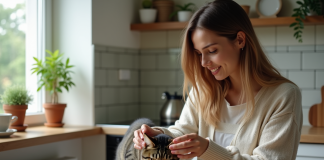 Aliments toxiques pour les chats : liste des interdits à connaître! Femme évitant un chat curieux près d'un plat de chocolat