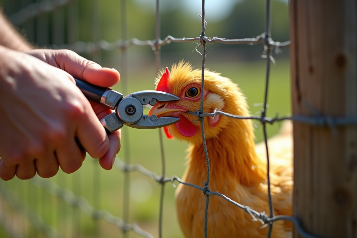 grillage poules