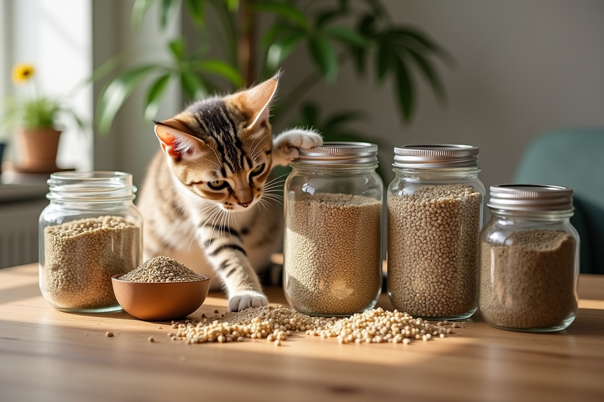 chat  litière