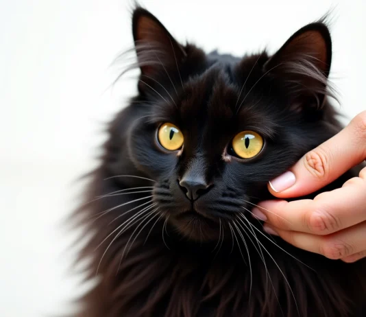 Secrets de beauté du chat noir à poil long : soins et entretien